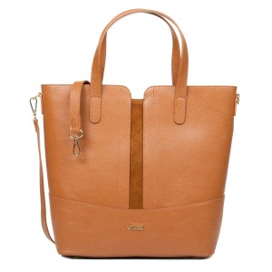 Shopperka Skórzana Vezze Cancello Ruda