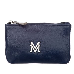 Etui na klucze Skórzane VerMari Granatowe