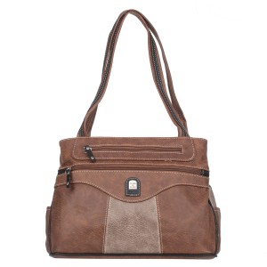 Średnia Torebka Damska Charm&Shape na ramię Brązowa