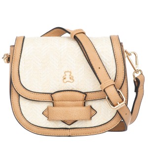 Torebka z plecionką Lulu Castagnette Thizy Ecru