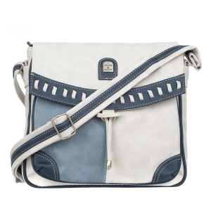 Listonoszka Damska Charm&Shape na ramię Szaro Niebieska