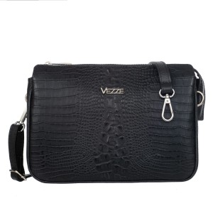 Mała Torebka Skórzana Vezze Mostro Czarna