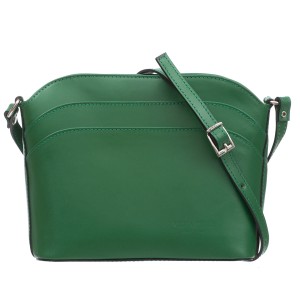 Torebka Skórzana Damska Vera Pelle Snello Zielona