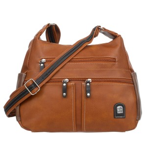 Duża Torebka Damska Charm&Shape na ramię Brązowa