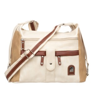 Średnia Torebka Damska Charm&Shape na ramię Ecru