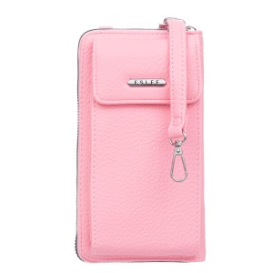 Torebka na telefon Eslee na ramię Blady Róż