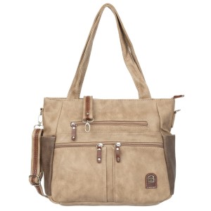 Duża Torebka Damska Charm&Shape na ramię Breżowa