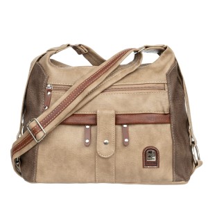 Średnia Torebka Damska Charm&Shape na ramię Beżowa