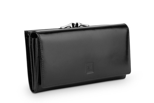 Portfel damski Skórzany VerMari RFID Ochrona kart  Czarny (4).jpg