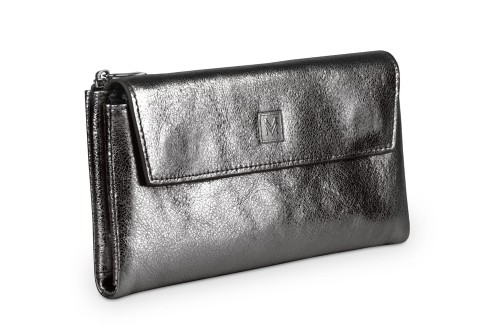 Portfel damski Skórzany VerMari Glamor Ciemne Srebro (3).jpg