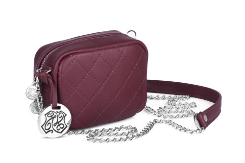 Torebka Skórzana Kaletnik Lanka Bordowa