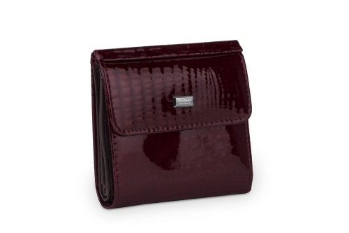 Portfel damski Skórzany VerMari RFID Ochrona kart Bordowy (3).jpg
