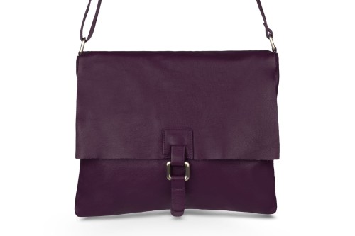 Torebka Damska Listonoszka Skórzana Vera Pelle Bordowa (2).jpg