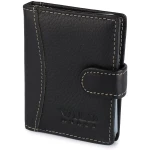 Etui na Karty Dokumenty Skórzane Wild Horse Czarne