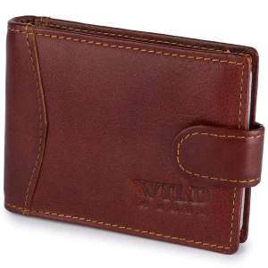 Etui na Karty Dokumenty Skórzane Wild Horse Brązowe
