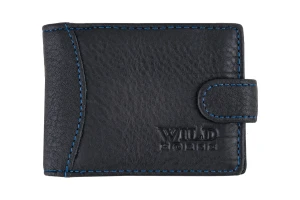 Etui na Karty Dokumenty Skórzane Wild Horse Czarne