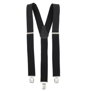 Mocne Szelki 3,5 cm Topgal Y Gruby Ścieg Czarne