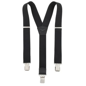 Mocne Szerokie Szelki 4 cm Topgal Y Gładkie Czarne
