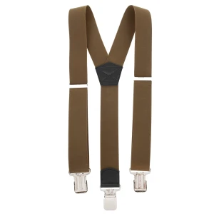 Mocne Szerokie Szelki 4 cm Topgal Y Gładkie Taupe