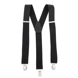 Mocne Szelki 3,5 cm Topgal Y Gładkie Czarne
