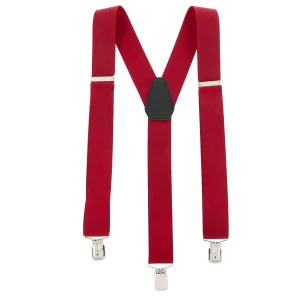 Mocne Szelki 3,5 cm Topgal Y Gładkie Czerwone