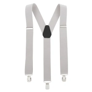 Mocne Szelki 3,5 cm Topgal Y Gładkie Jasno Szare