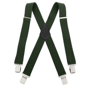 Mocne Szerokie Szelki 4 cm Topgal X Gruby Ścieg Zielone