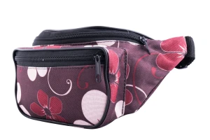 Nerka saszetka na biodro nieprzemakalna kwiaty