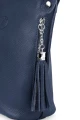 Torebka Damska Listonoszka Skórzana Vera Pelle Granatowa