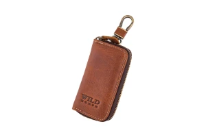 Etui na klucze Skórzane Wild Horse Brązowe