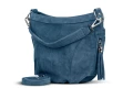 Torba Skórzana Vera Pelle Victoria Zamszowa Jeans