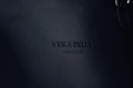 Torebka Skórzana listonoszka Vera Pelle Mini Granatowa