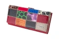 portfel damski, julia rosso, skóra naturalna, patchwork