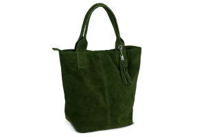 Torba Skórzana Vera Pelle Olivia Zmaszowa Khaki