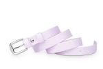 Pasek damski klasyczny różowy mat 2 cm