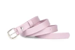 Pasek damski klasyczny pudrowy mat 2 cm