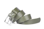 Pasek damski klasyczny khaki mat 3 cm