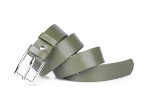 Pasek damski klasyczny khaki mat 3 cm