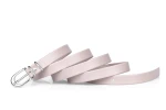 Pasek damski klasyczny pudrowy mat 1,5 cm