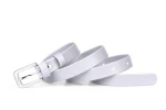 Pasek damski klasyczny platynowy mat 2 cm