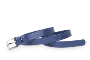Pasek damski klasyczny stalowy lakier 2 cm