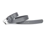 Pasek damski klasyczny szary mat 3 cm
