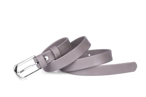 Pasek damski klasyczny taupe mat 2 cm