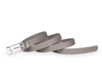 Pasek damski klasyczny taupe mat 1,5 cm