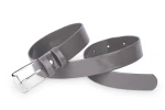 Pasek damski klasyczny taupe lakier 3 cm
