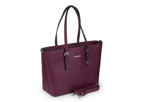 Torebka Damska  Flora&Co Saffiano Bordowa
