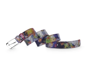 Pasek damski klasyczny mozaika 3 cm