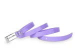 Pasek damski klasyczny fioletowy lakier 1,5 cm