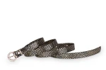 Pasek damski klasyczny złote łuski 1,5 cm