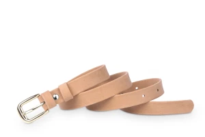 Pasek damski klasyczny orcha welur 2 cm